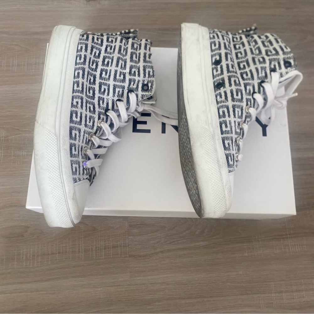 Givenchy City 4G Jacquard High Top Sneakers Size 38 - Picture 5 of 14